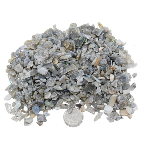 Stone - Tumbled Chips - Labradorite - 5 to 7mm