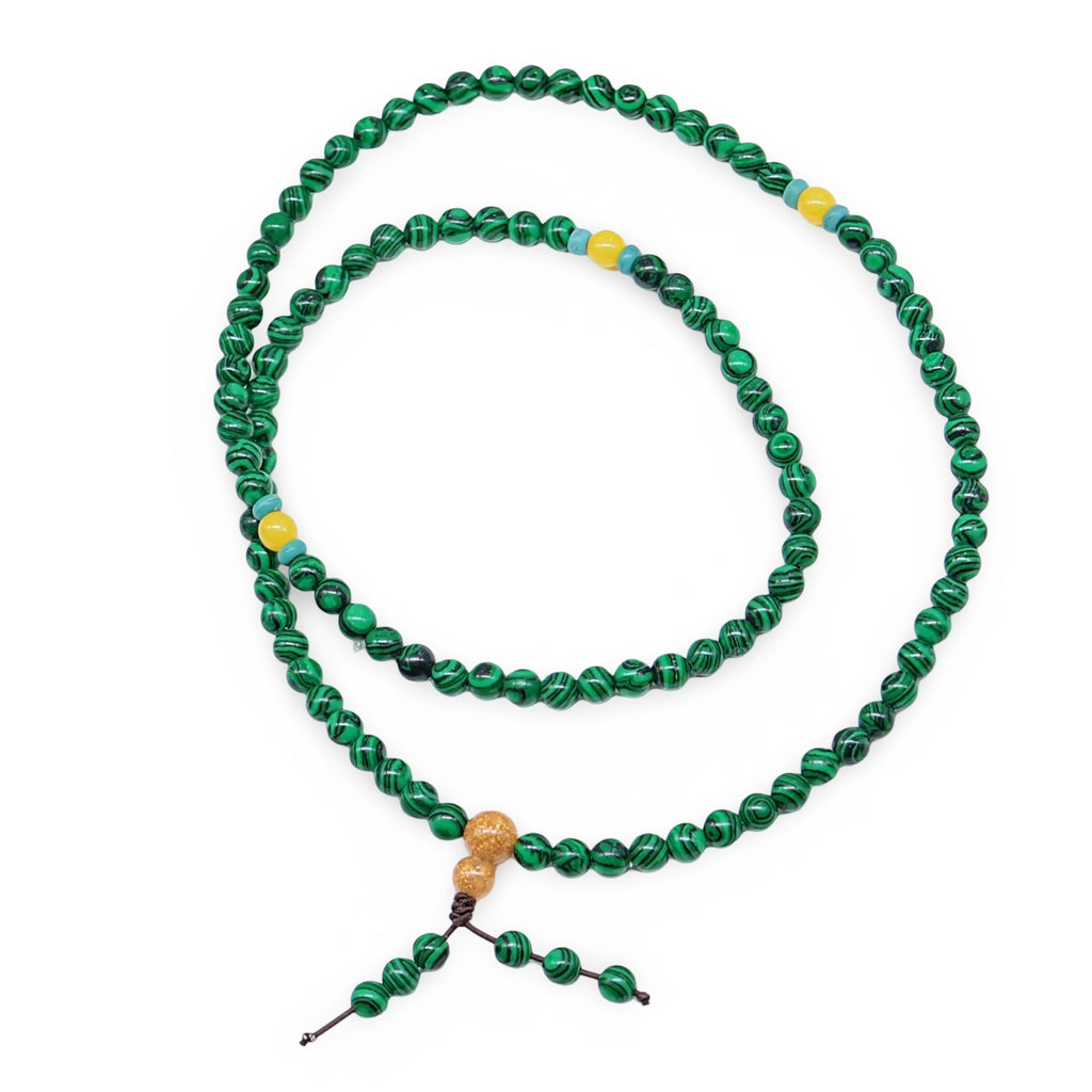 Mala - Bracele / Necklace - Multi Strand - Malachite - 6mm