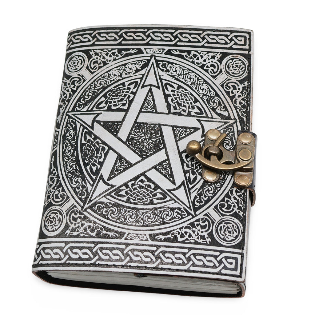 Wicca & Pagan - Leather Journal - Celtic Pentagram