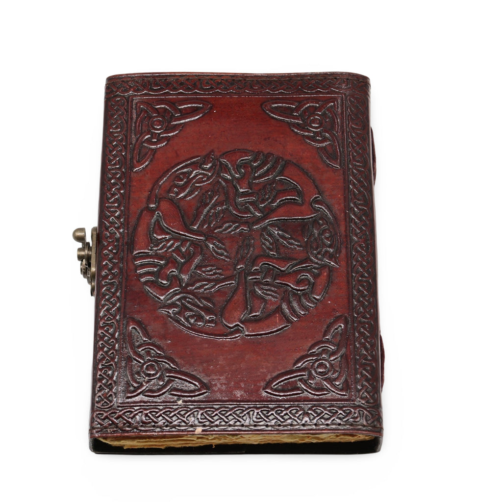 Wicca & Pagan - Leather Journal - Brown Eagle