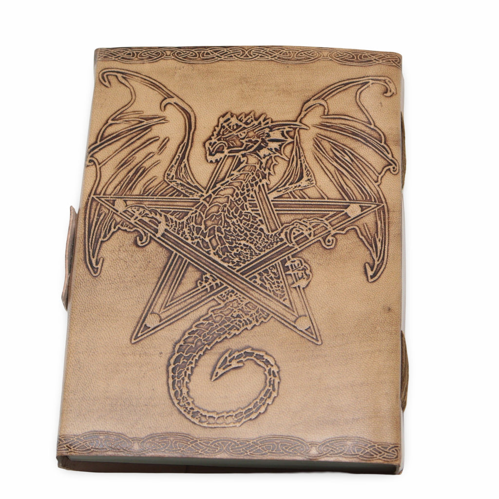 Wicca & Pagan -Leather Journal -Dragon Notebook