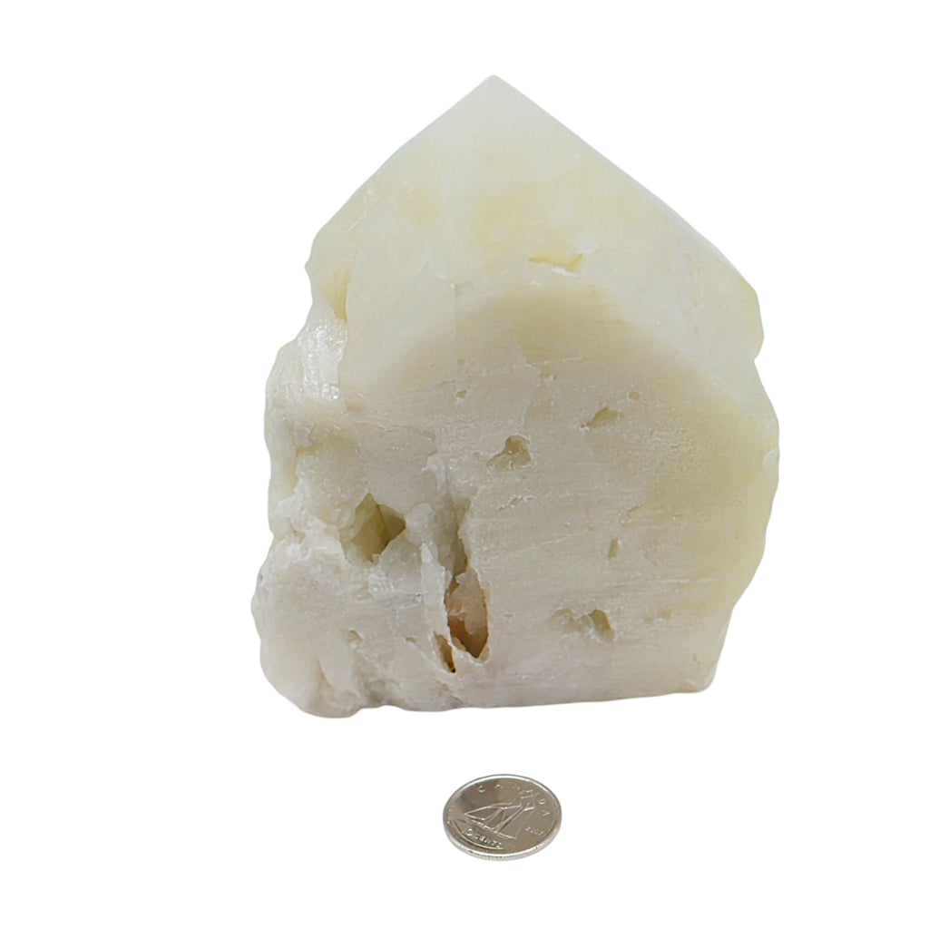 Stone - Specimen - Sulfur Cut Base, Polished Point Tower