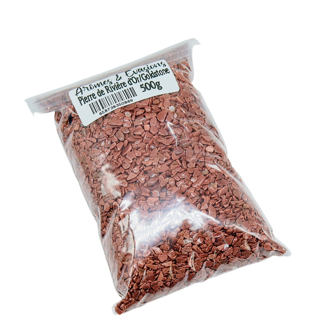 Stone - Tumbled Chips - Goldstone - 2 to 4mm 500g