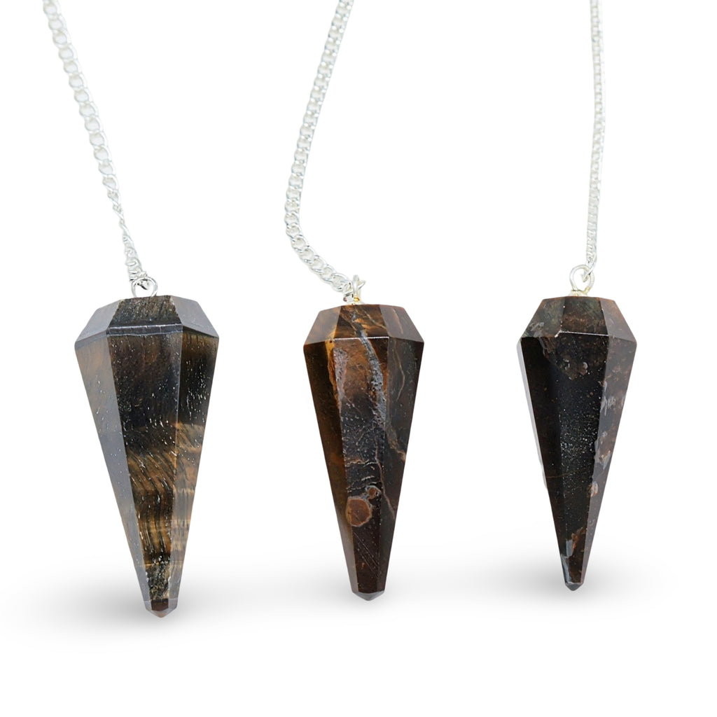 Pendulum - Faceted - Natural Tiger Eye