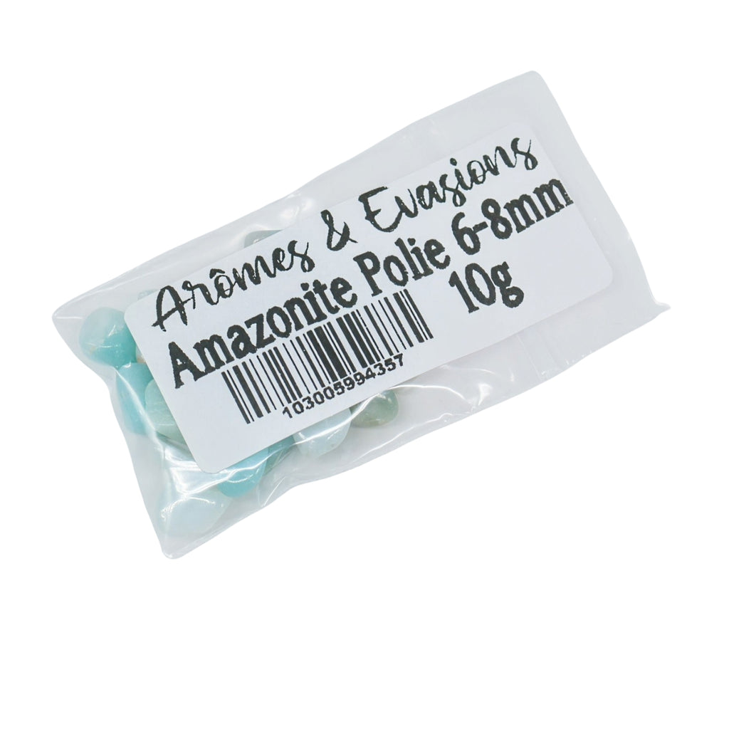 Stone - Tumbled Chips - Amazonite - 6 to 8mm 10 g