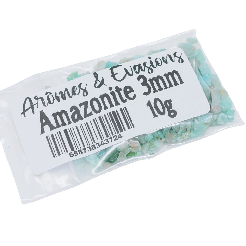 Stone - Rough Chips - Amazonite - 3mm 10 g