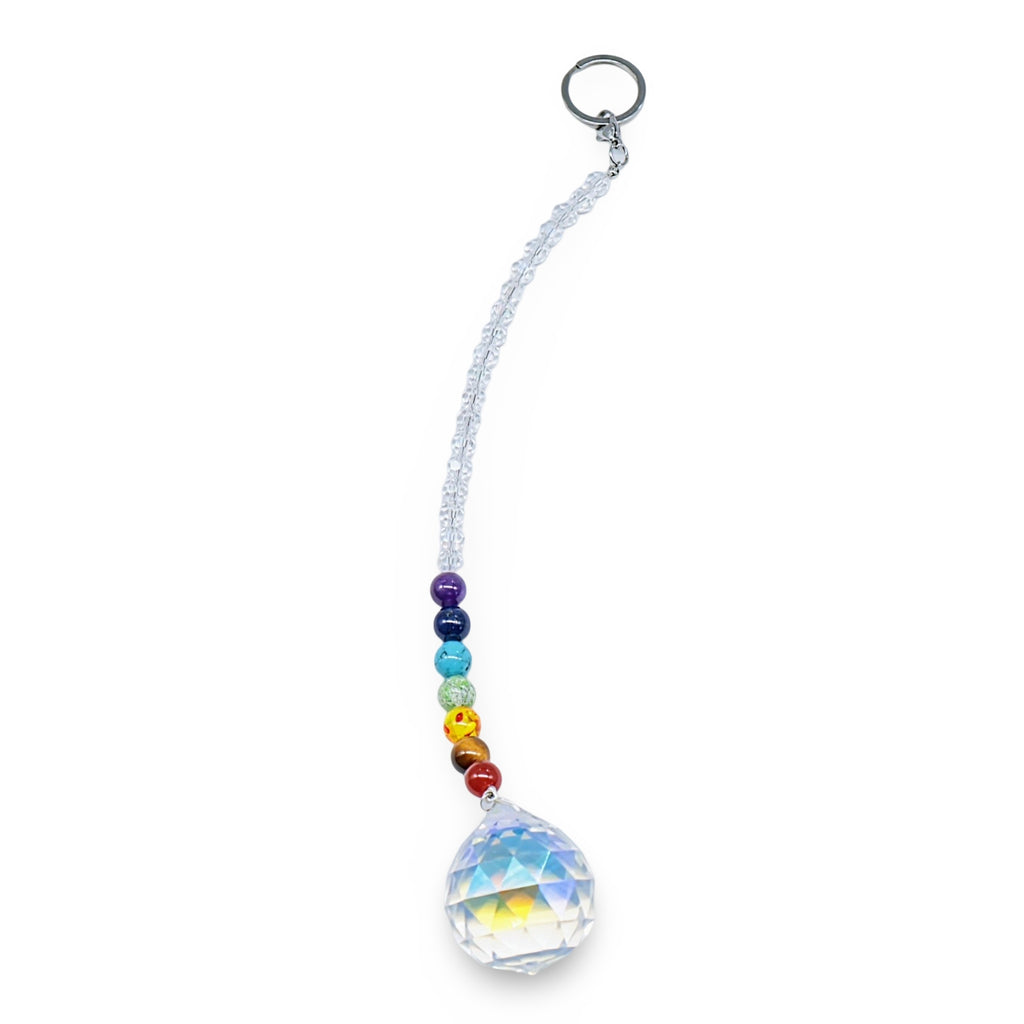 Home Decor - Suncatcher - Crystal Hanging Ornament - Small 7 Chakra