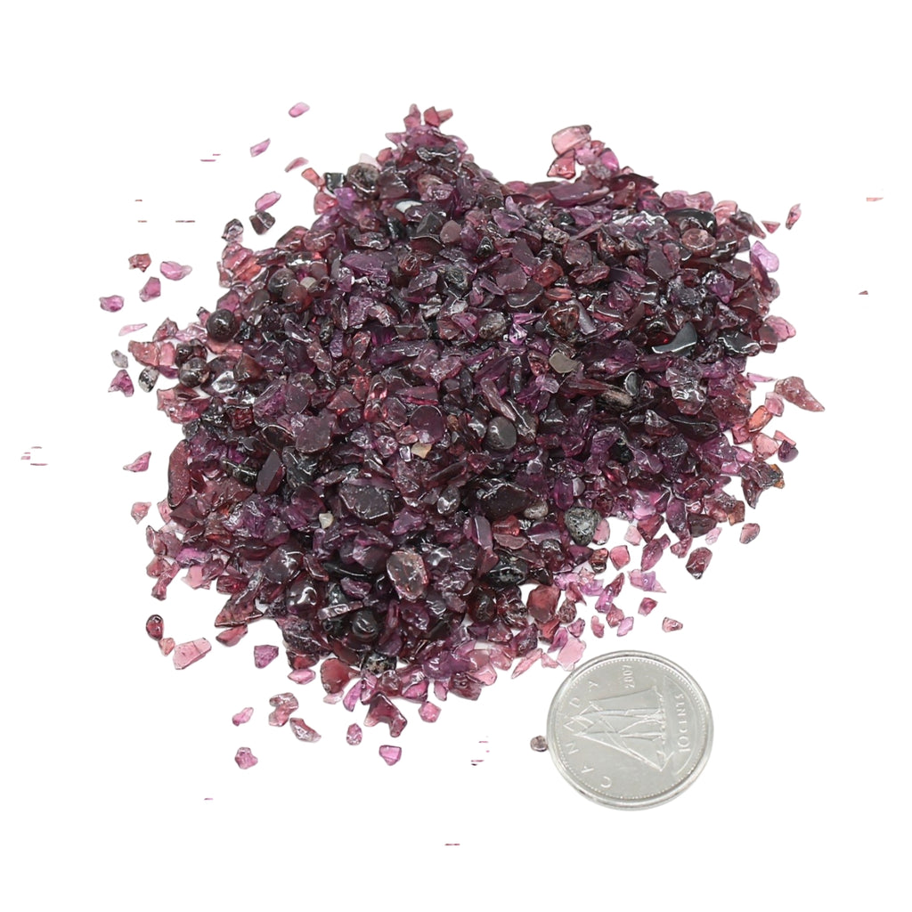 Stone - Tumbled Chips - Garnet - 2 to 3mm