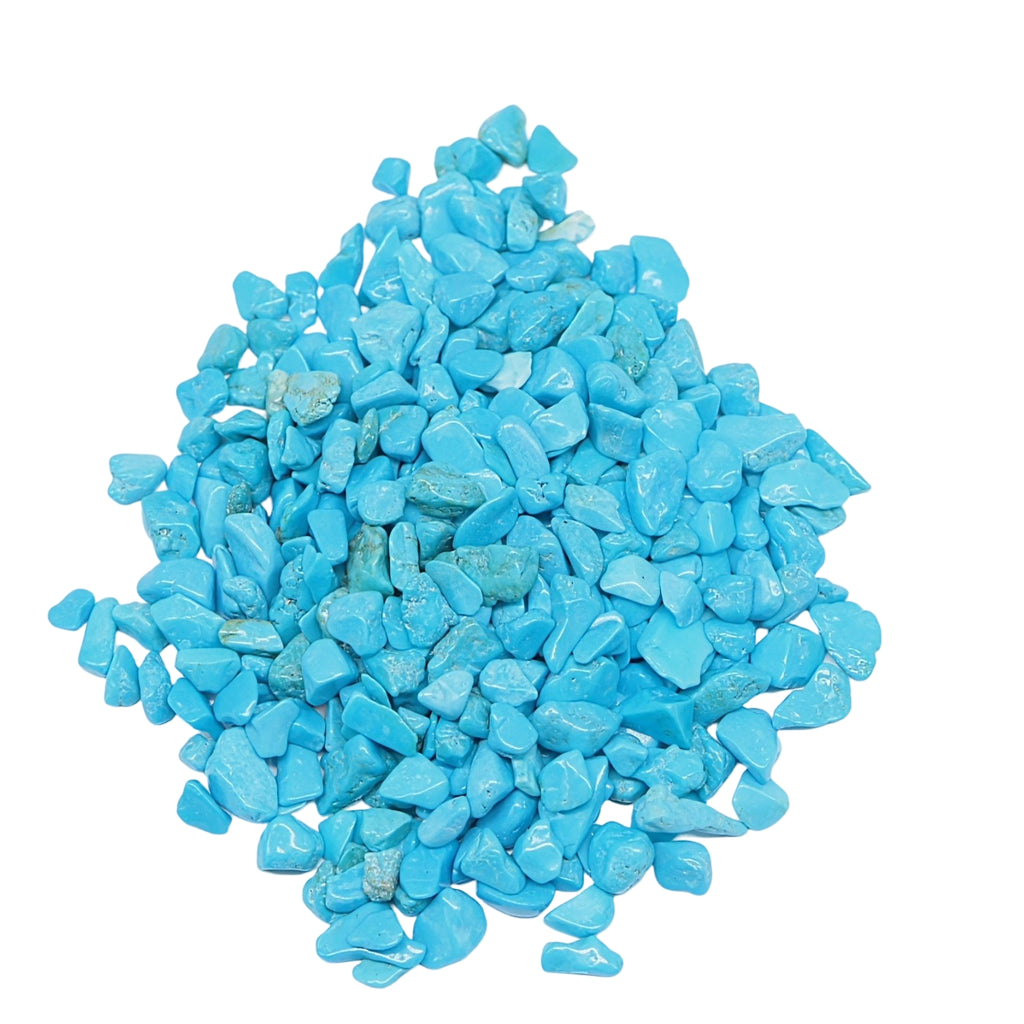 Stone - Tumbled Chips - Blue Howlite - 5 to 7mm 500 g