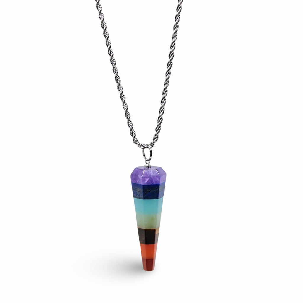 Necklace - Cone - 7 Chakras