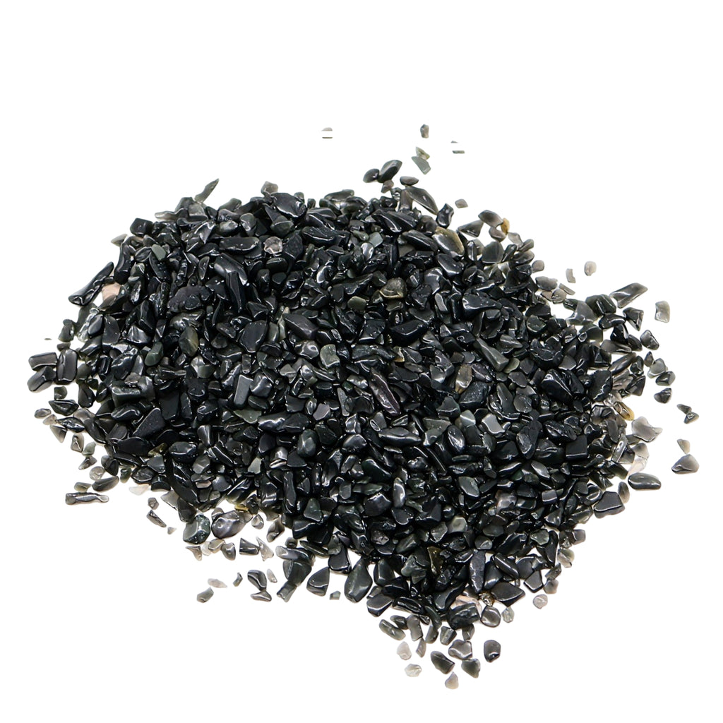 Stone - Tumbled Chips - Obsidian - 2 to 4mm 500 g