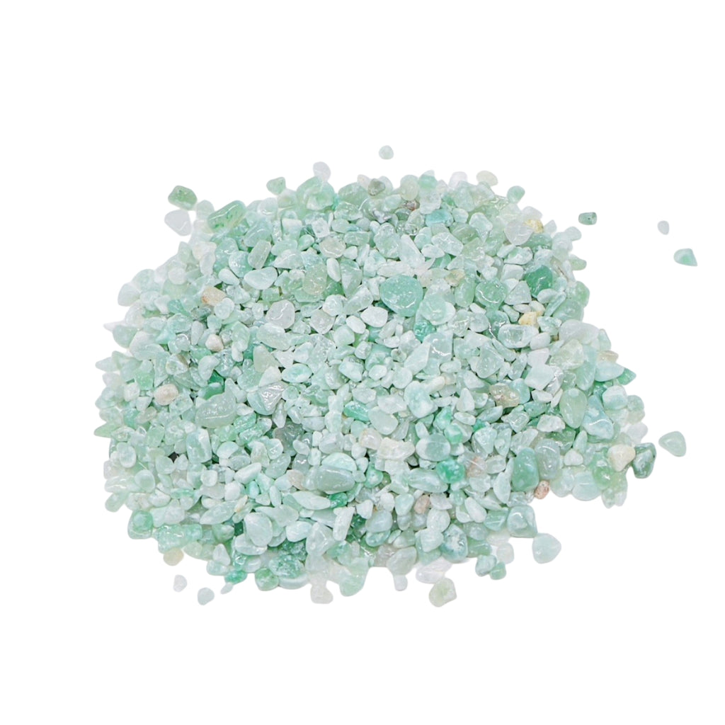 Stone - Rough Chips - Green Aventurine - 2 to 4mm 100 g