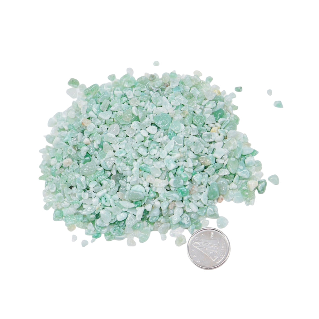 Stone - Rough Chips - Green Aventurine - 2 to 4mm