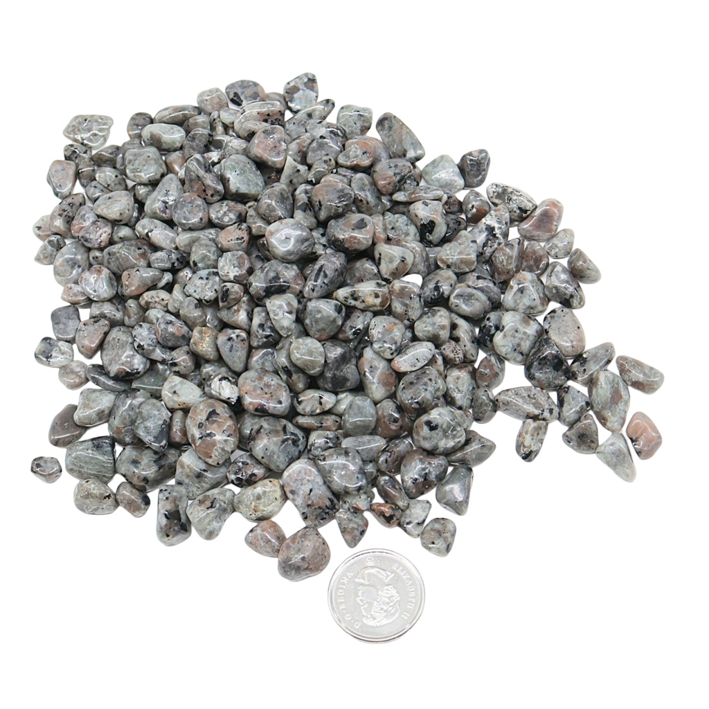 Stone -Tumbled Chips -Flame Stones (Yooperlite)