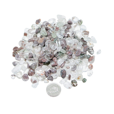 Stone - Tumbled Chips - Green Phantom Quartz