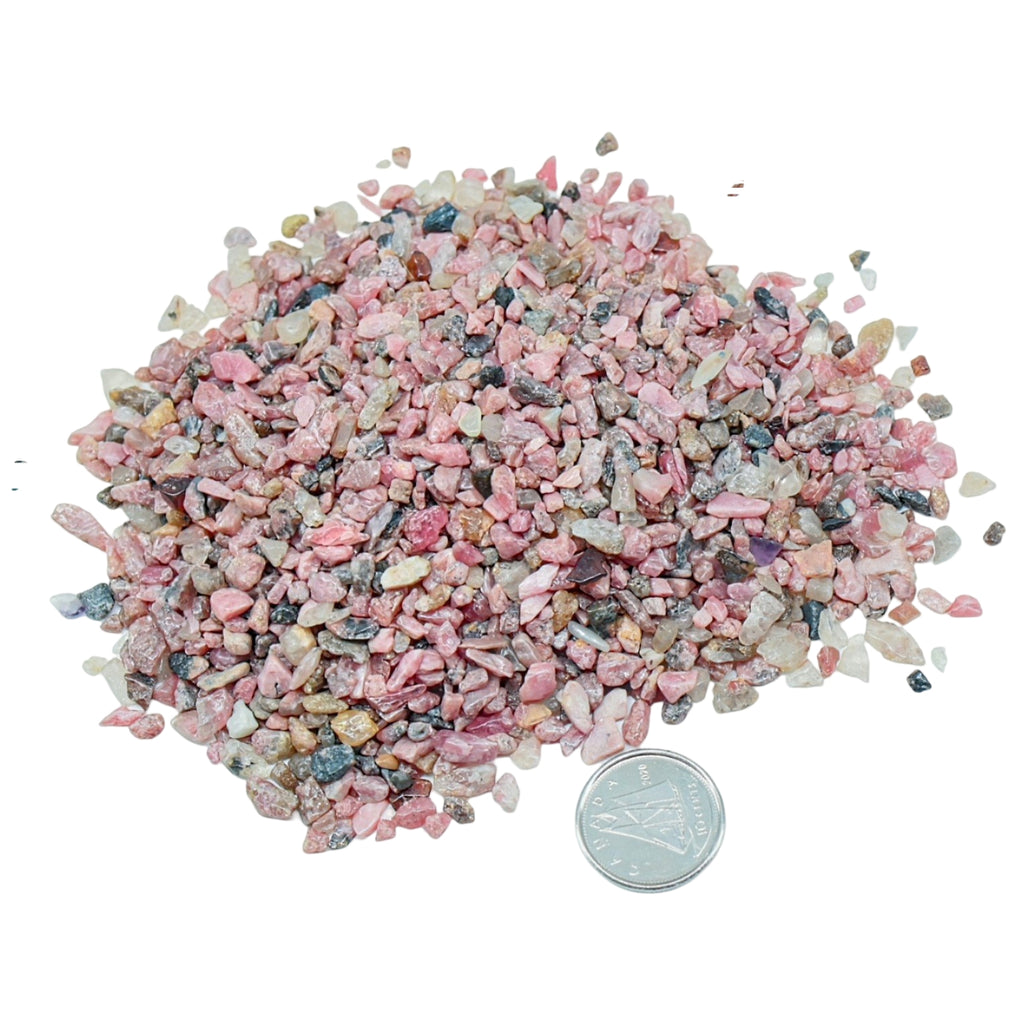 Stone - Rough Chips - Rhodonite - 2 to 4mm