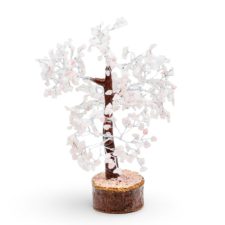 Home Decor - Gem Tree - Rose Quartz - 10"H - 500 Beads