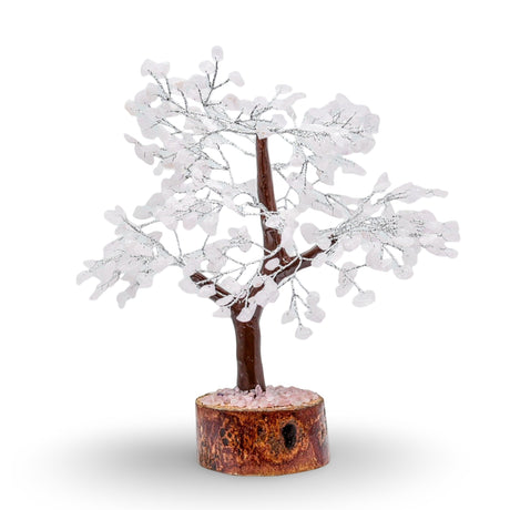 Home Decor - Gem Tree - Rose Quartz - 8.5"H - 300 Beads