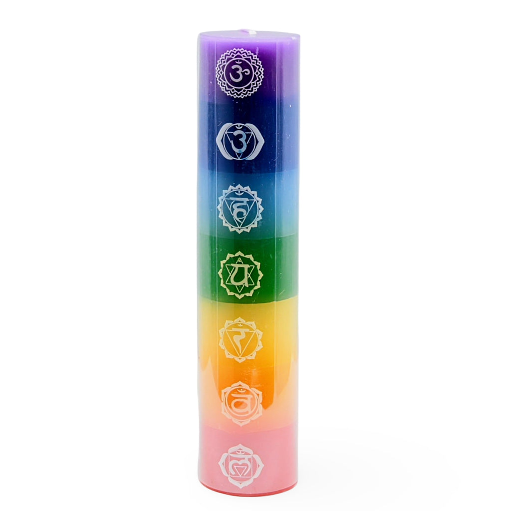 Candle - Pillar - 7 Chakras - 7''