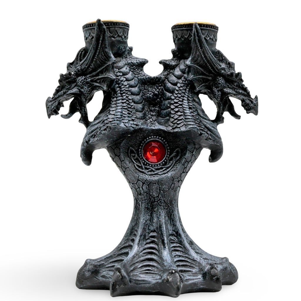 Candle Holder - Double Candle - Dragon