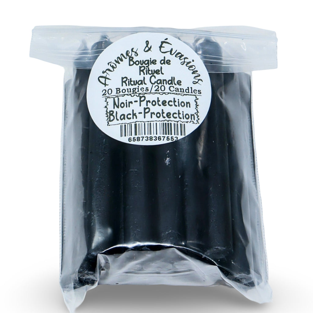 Ritual Candle - Your Pick - 4" - Pack of 20 Black - Protection