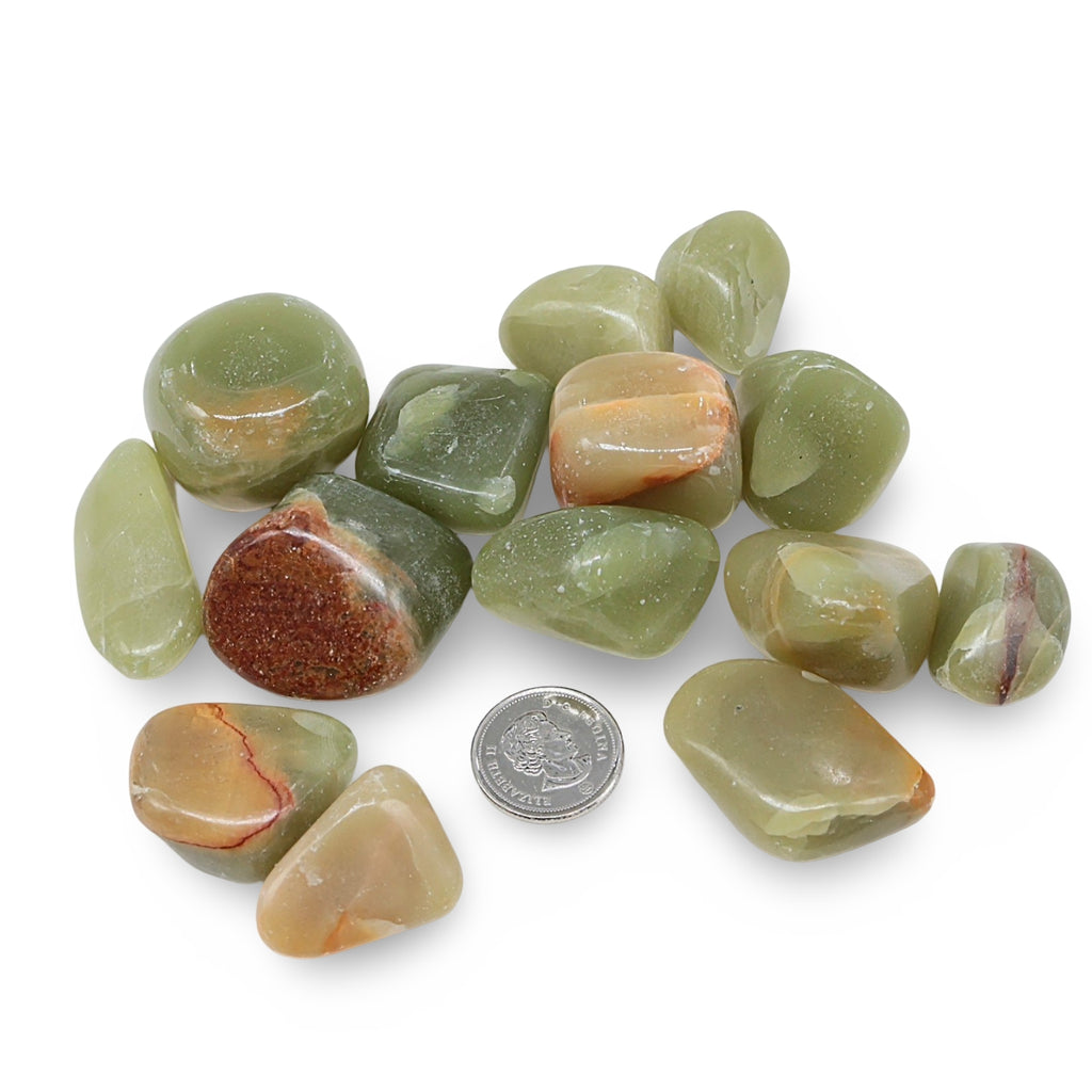 Stone - Green Aragonite - Tumbled