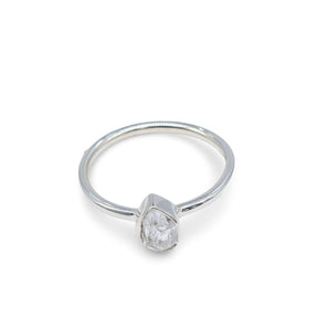 Ring - Assorted Shaped - Raw Herkimer Diamond on 925 sterling silver 10