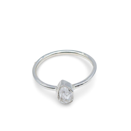 Ring - Assorted Shaped - Raw Herkimer Diamond on 925 sterling silver 10