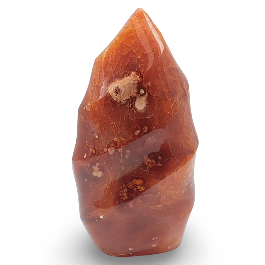 Stone - Carnelian - Flame Shape - Tumbled Specimen 3: 552g