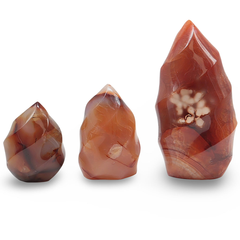 Stone - Carnelian - Flame Shape - Tumbled