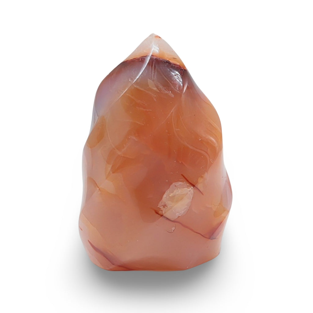 Stone - Carnelian - Flame Shape - Tumbled Specimen 2: 194g