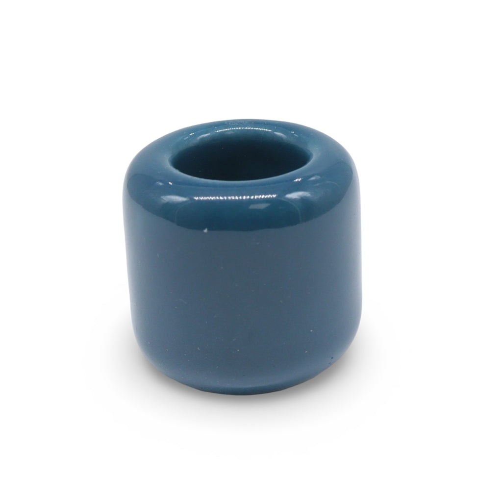 Candle Holder - Ceramic - Color Choices Aqua