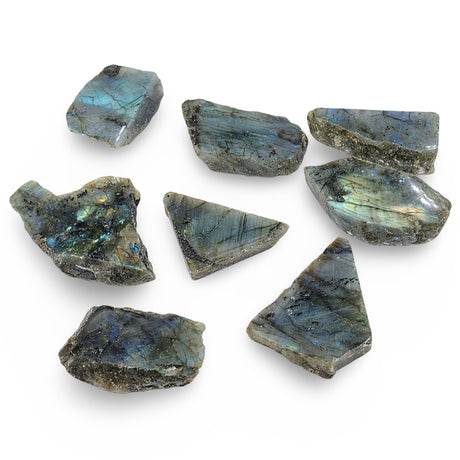 Stone - Labradorite - Rough & Polish Side