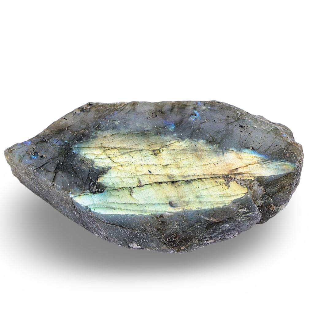 Stone - Labradorite - Rough & Polish Side