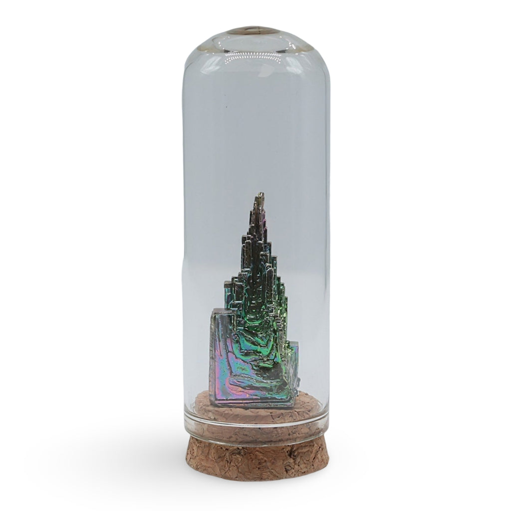 Stone - Bismuth Specimen in Glass Bell - Arômes et Évasions