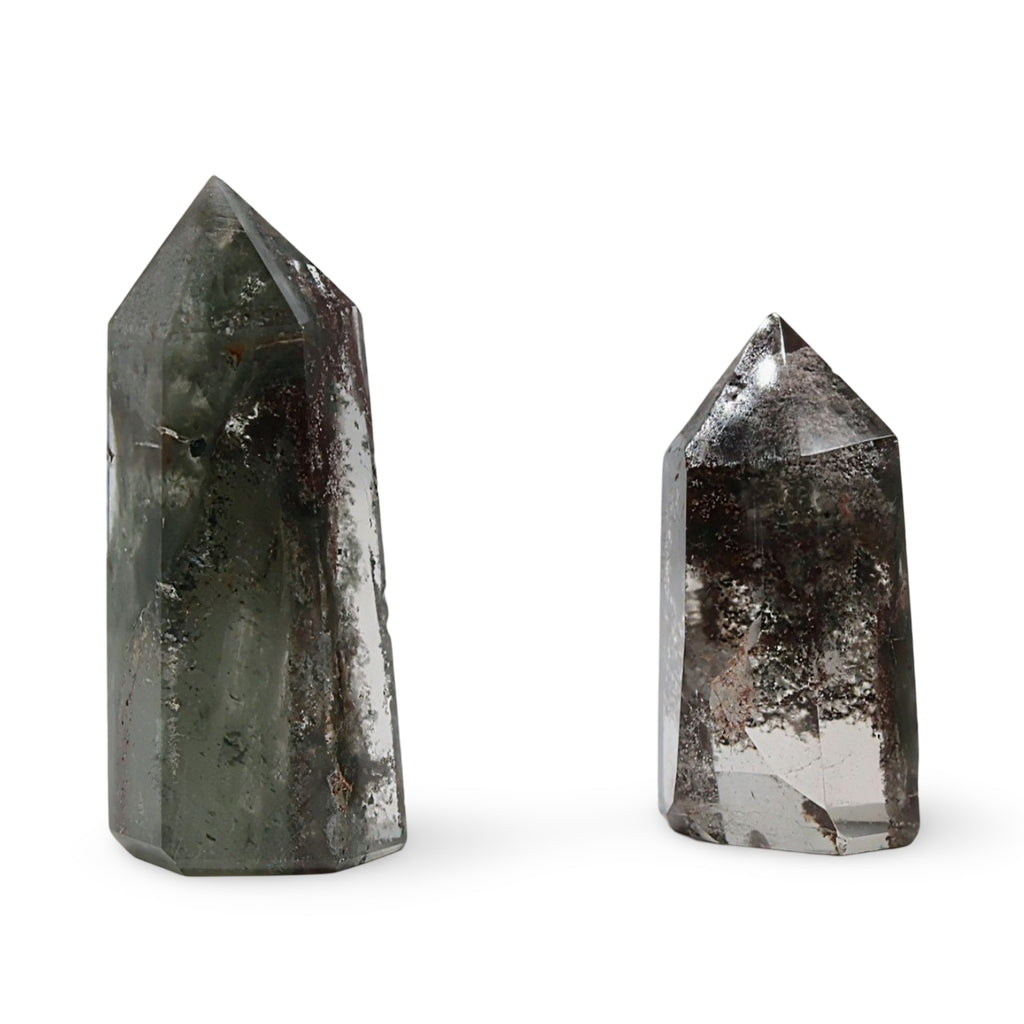 Obelisk - Green Phantom Quartz (Lodolite)