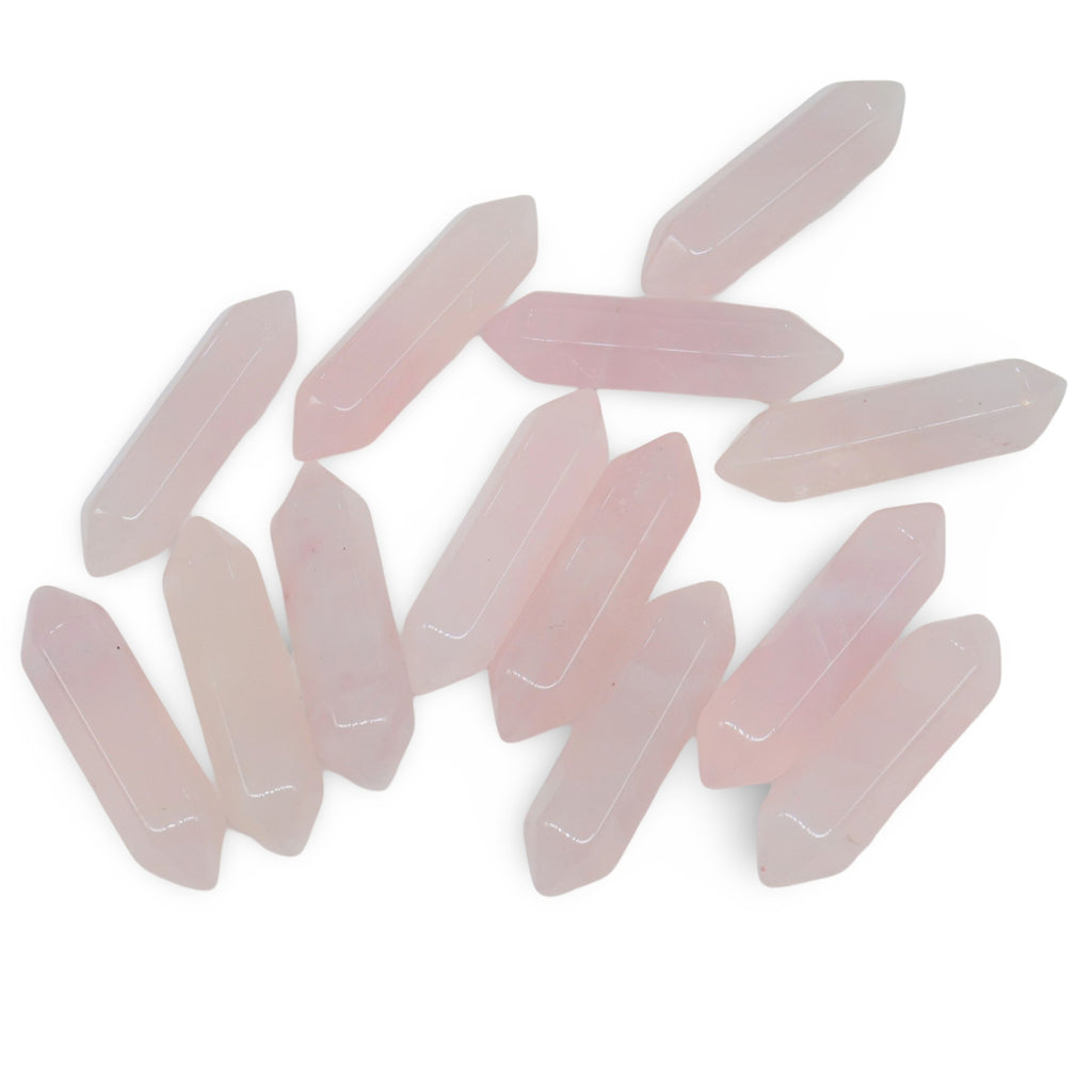 Stone - Rose Quartz - Double Terminated Points - Tumbled