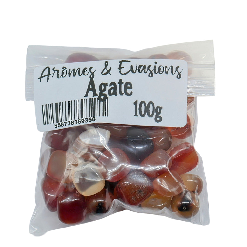 Stone - Agate - Tumbled - 100g Bag