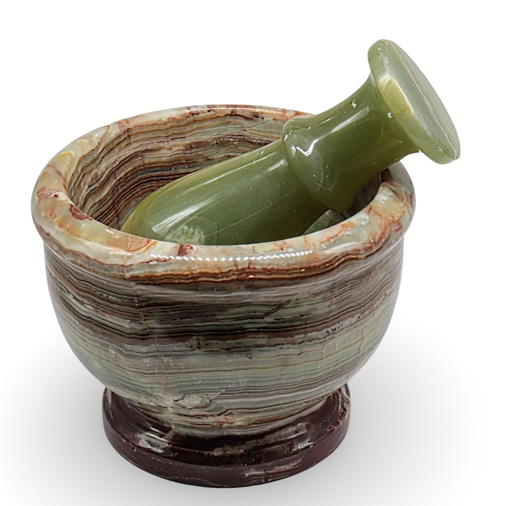 Mortar & Pestle - Green Onyx