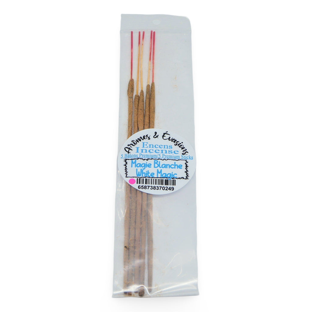 Incense Sticks - Premium Collection - White Magic - Pack of 5 Masala Sticks