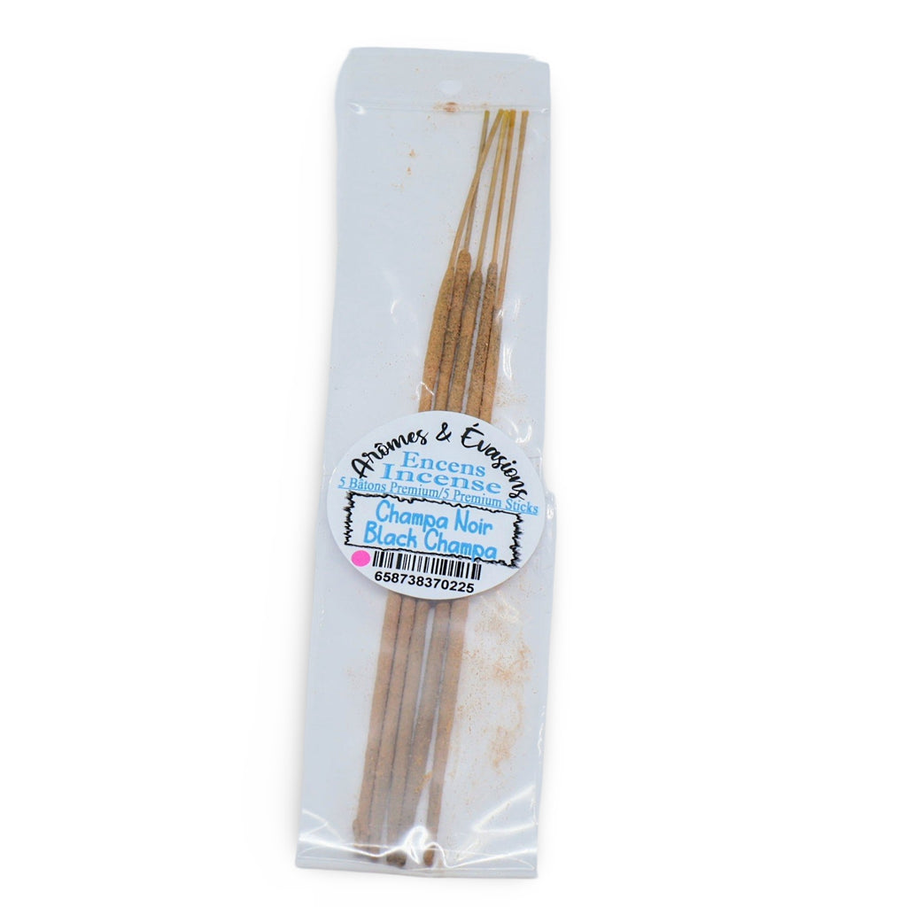 Incense Sticks - Premium Collection - Black Champa - Pack of 5 Masala Sticks