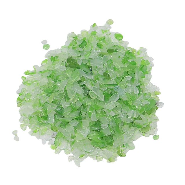 Stone - Tumbled Chips - Green Agate - 2 to 4mm 500 g