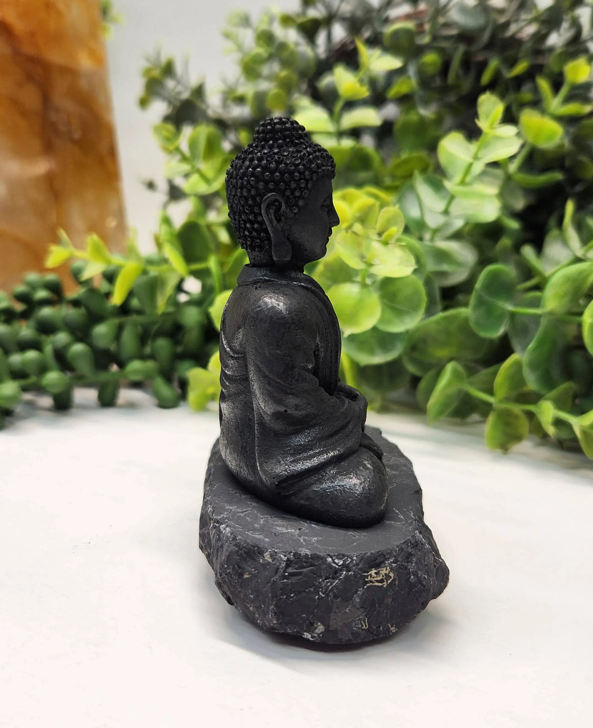 Home Décor – Shungite Sculpture – Buddha - 3.5x3x2 Inches