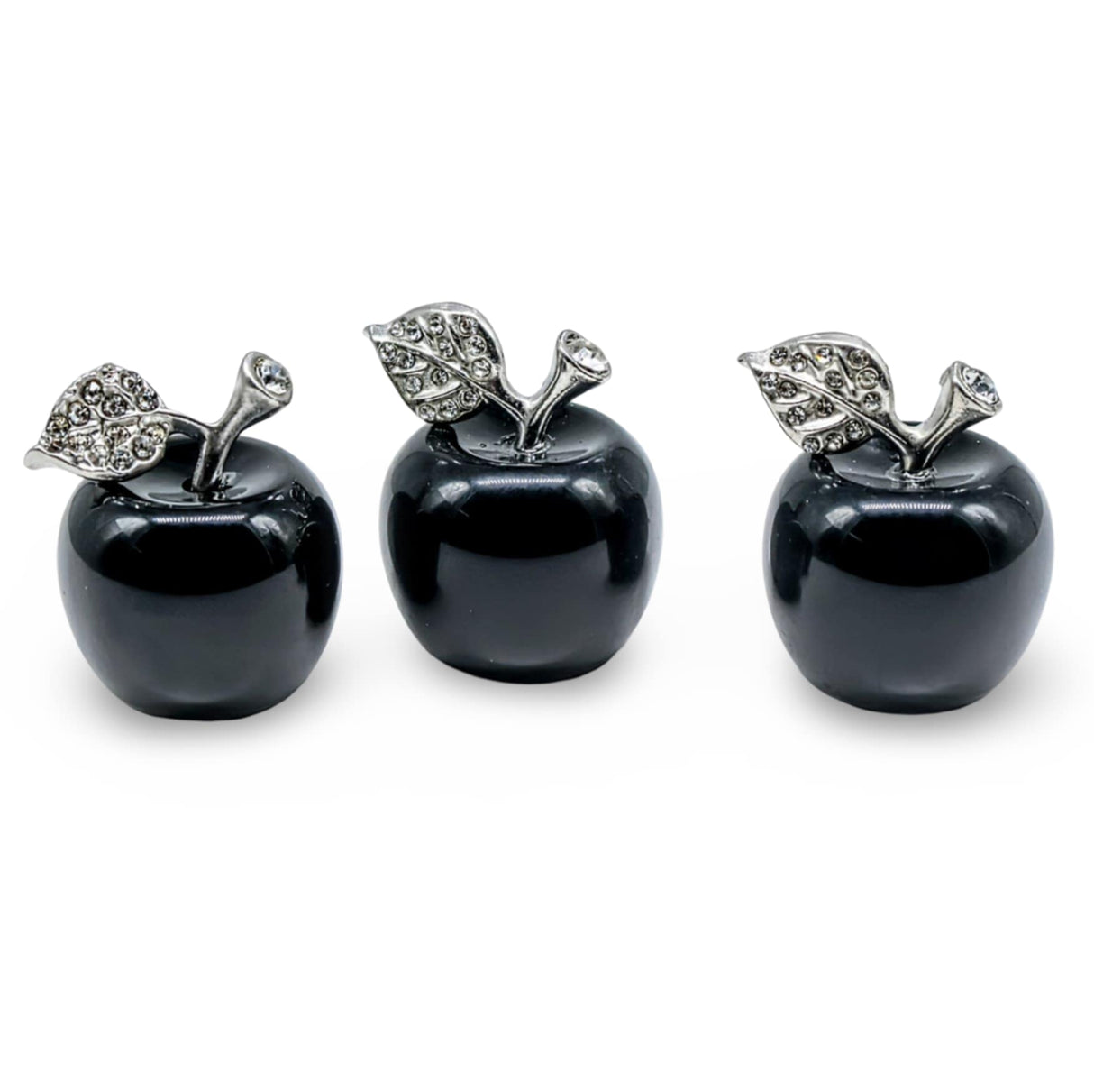 Stone - Black Obsidian - Apple Shape - Tumbled