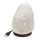 Home Decor - Natural Small White Himalayan Salt Lamps Lamp shape: 0.5 kg (1 lb) - height ~15 cm (6")