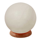 Home Decor - Natural Small White Himalayan Salt Lamps Sphere shape: 0.7 kg (1.55 lbs) - height ~10 cm (4")