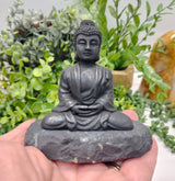 Home Décor – Shungite Sculpture – Buddha - 3.5x3x2 Inches