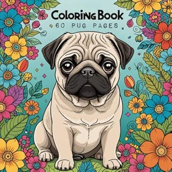 Book - 60 Pug Pages: Coloring Book