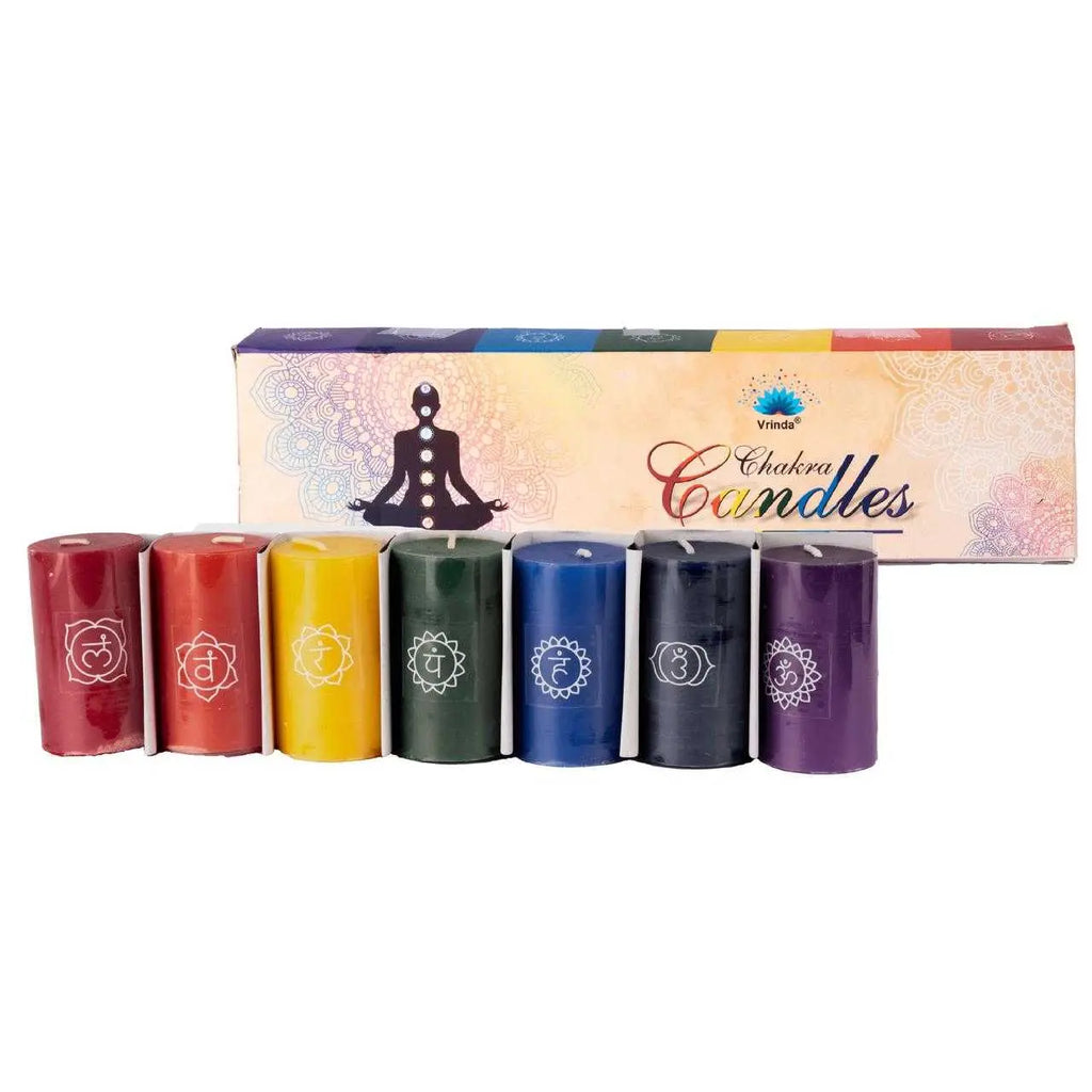 Scented Candles - 7 Chakra's approx. 2.5" x 1.5"