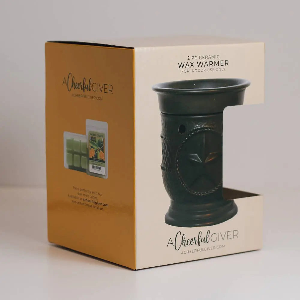 Diffuser - Electric Oil & Wax Cube Burner - Black Star - Tabletop